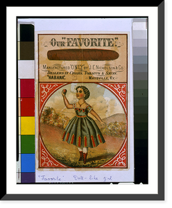 Our favorite". Manufactured "only" by J.E. Nicholson & Co.. Dealers in cigars, tobacco & snuff", Vintage Poster
