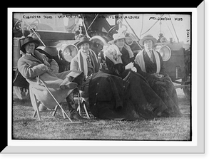 Historic Framed Print, Eleonora Sears .  Kathryn Steele .  Mrs. Devereux Milburn .  Mrs. J. Watson Webb,  17-7/8" x 21-7/8"