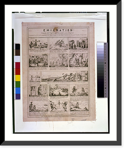 Emigration. Detailing the progress and vicissitudes of an emigrant.C.J. Grant, invent. & lith, Vintage Poster