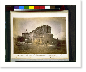 Antique Photo Print - Mission of Tumacacori - man in foreground