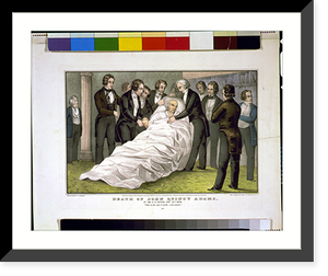 Historic Framed Print, Death of John Quincy Adams at the U.S. Capitol Feby. 23d 1848 - 2,  17-7/8" x 21-7/8"