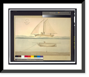 Submarine (Submarine Vessel, Submarine Bombs and Mode of Attack") for the United States government. Vessel under sail and anchored", Vintage Wall Art