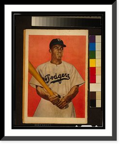 Back cover of Jackie Robinson comic book, Historic Print