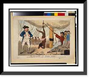 The abolition of the slave trade Or the inhumanity of dealers in human flesh exemplified in Captn. Kimber's treatment of a young Negro girl of 15 for her virjen (sic) modesty. Classic Wall Art Prin