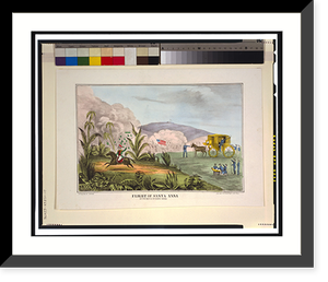 Flight of Santa Anna. At the Battle of Cerro Gordo.lith. & pub. by R. Magee. - 2, Antique Wall Art