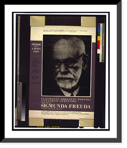 Historic Framed Print, Sigmund Freud,  17-7/8" x 21-7/8"