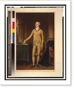 Antique Portrait - Alexander Hamilton, full-length portrait, standing