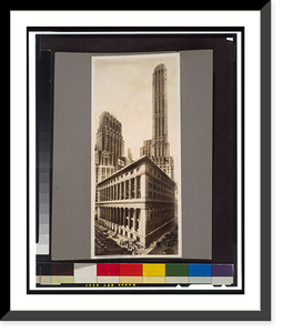 Historic Framed Print, The City Bank Farmers Trust Co. Bldgs. - 2,  17-7/8" x 21-7/8"
