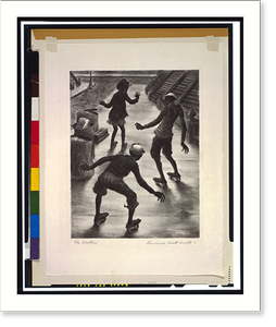 Black & White Photo - The skaters.Lawrence Beall Smith '39