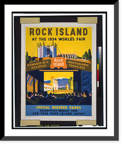 Vintage Landscape - Chicago - Rock Island at the World's, 1934
