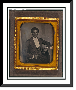 Historic Framed Print, [James M. Priest, three-quarter length portrait, full face, seated at desk] - 2,  17-7/8" x 21-7/8"