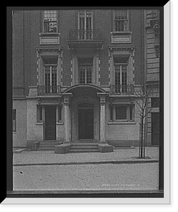 Antique Photo Print - New York City - Four-story townhouse