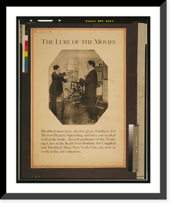Historic Framed Print, The lure of the movies,  17-7/8" x 21-7/8"