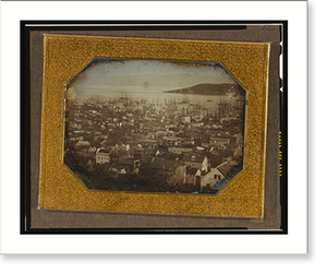 Vintage Nautical Print - San Francisco - View of harbor
