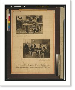 Black & White Photo - In France, two popular trades taught disabled