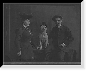 Black & White Photo - Mr. and Mrs. Frank Kern and trained dog Bobbie