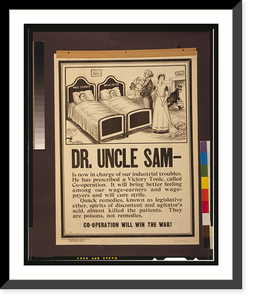Dr Uncle Sam - is now in charge of our industrial troubles.Phifer, Vintage Print