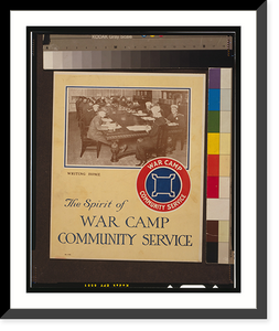 Historic Framed Print, The spirit of War Camp Community Service,  17-7/8" x 21-7/8"