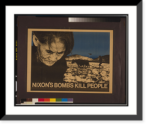 Nixon's bombs kill people - 2, Vintage Print