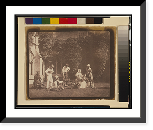 Historic Framed Print, [Group in the Lacock Abbey Cloister] - 2,  17-7/8" x 21-7/8"