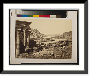 Historic Framed Print, View from Philae, looking north.Frith.,  17-7/8" x 21-7/8"