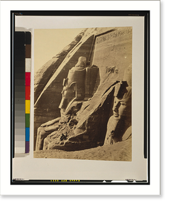 Vintage Americana Print - Facade of the Temple of Simbel, from the west