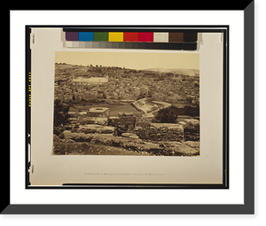 Black & White Photo - Hebron with mosque covering the Cave