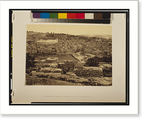 Black & White Photo - Hebron with mosque covering the Cave