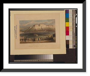 Historic Framed Print, Die alte Br&uuml;cke in Pesth.W. H. Bartlett ; E. Brandard.,  17-7/8" x 21-7/8"