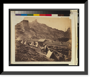 Historic Framed Print, Genoese fort at the entrance to Balaclava Harbour,  17-7/8" x 21-7/8"