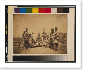 Vintage Military Print - Officers and men of the 89th Regiment Royal