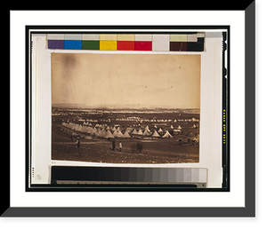 Historic Framed Print, Allied camp on plateau before SebastopolPanorama of the Plateau of Sebastopol in eleven parts (1855) - 2,  17-7/8" x 21-7/8"