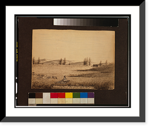 Historic Framed Print, Cottonwood Creek, Sunday April 10th 1859 - 2,  17-7/8" x 21-7/8"