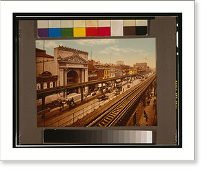 Historic Framed Print, The Bowery, New York City - 4,  17-7/8" x 21-7/8"
