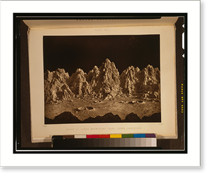 Vintage Americana Print - Group of lunar mountains