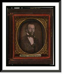 Unidentified man, possibly David Hostetter, head-and-shoulders portrait, facing right Classic, Historic Reproduction