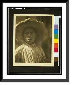 Antique Photo Print - Mexican boy.Allie F. Bode - Historic Wall Art Gift