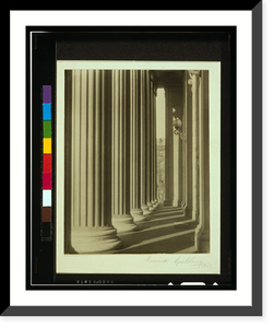 Historic Framed Print, [Columns, Low Memorial Library, Columbia University, New York].Frances Spalding, 1922.,  17-7/8" x 21-7/8"