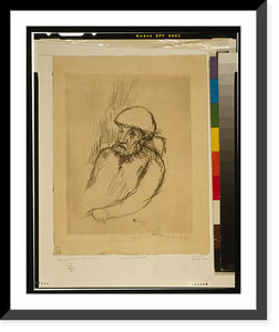 Portrait of Renoir.PB (monogram printed in reverse). - 2, Vintage Wall Art