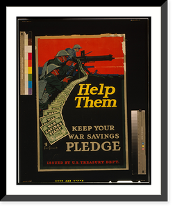 Antique Military - Help them - keep your war savings pledge.Casper