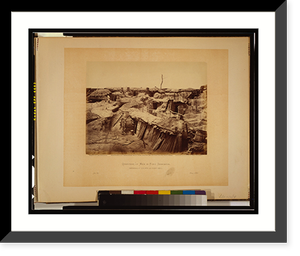 Quarters of men in Fort Sedgwick Generally known as Fort Hell.negative by T.H. O'Sullivan ; positive by A. Gardner, Historic Print