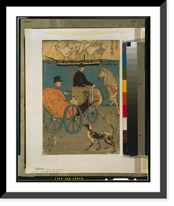 Historic Framed Print, Yokohama kyu&#x0304;jitsu Amerikajin yu&#x0304;ko&#x0304; - 2,  17-7/8" x 21-7/8"