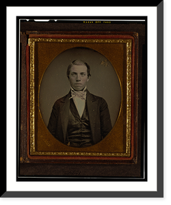 Historic Framed Print, [Unidentified man, half-length portrait, facing front] - 2,  17-7/8" x 21-7/8"