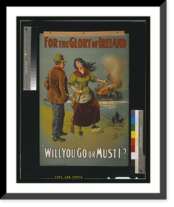 For the glory of Ireland.Hely's Limited, Litho, Dublin. Classic, Antique Wall Art