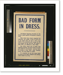 Black & White Photo - Bad form in dress.printed by Roberts & Leete, Ltd