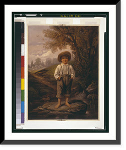 Historic Framed Print, Whittier's barefooted boy - 2,  17-7/8" x 21-7/8"