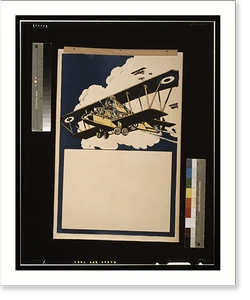Black & White Photo - Biplanes.Printed by Hill, Siffken & Co., Ltd