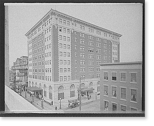 Vintage Building Photo - Hotel Utica, Utica, N.Y - Antique Wall Decor Print