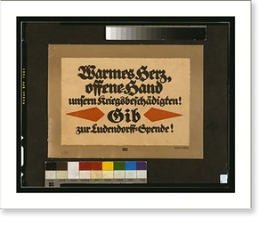 Vintage Photo Print - Warmes Herz, offene Hand unsern