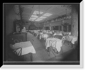 Historic Framed Print, [Edelweiss Cafe, main dining room (front entrance), Detroit, Mich.],  17-7/8" x 21-7/8"